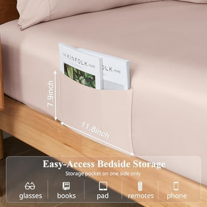 Bamboo Viscose Sheet Set California King Size, Cooling Sheets 4pcs