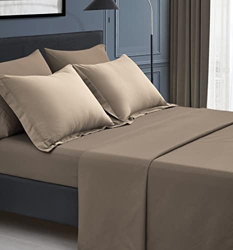 Maple&Stone Queen Comforter Set 7 Pieces Bed in a Bag Beige Bedding Set