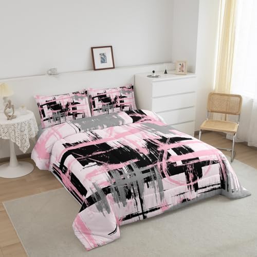 Feelyou Striped Comforter Set Queen Size Kids Boys Bedding