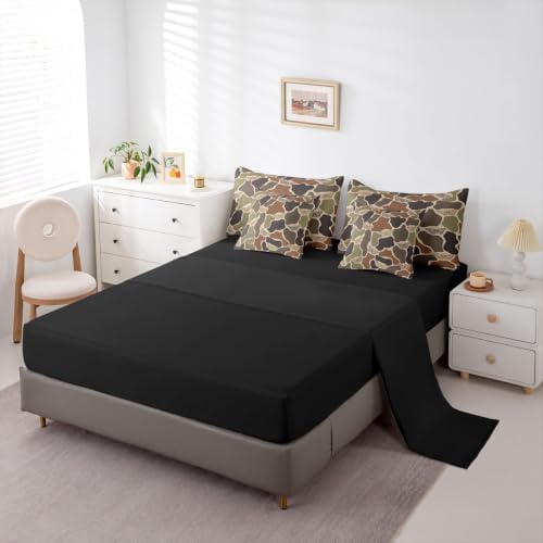 Erosebridal Moth Camo Halloween 7 Piece Bedding Set Full