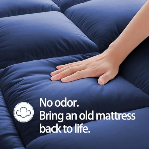 CHOPINMOON King Mattress Topper for Back Pain, Thick Mattress Pad Cover