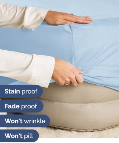 CGK Linens 2 Pack Extra Deep Queen Fitted Sheets - Light Blue