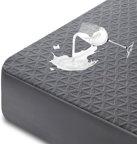 Premium Waterproof Mattress Protector Twin Size, Noiseless Deep Pocket