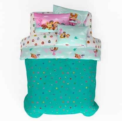 Paw Patrol Girl Skye Kids Bedding Super Soft & Cozy Reverisble Microfiber Comforter and Sheet Set with Sham, 7 Piece Full Size, (Officially Licensed Product) By Franco