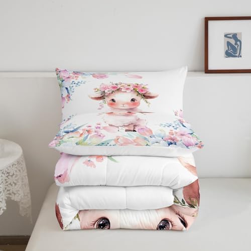 Feelyou Cute Sheep Comforter Set Twin Size Boys Girls Teens