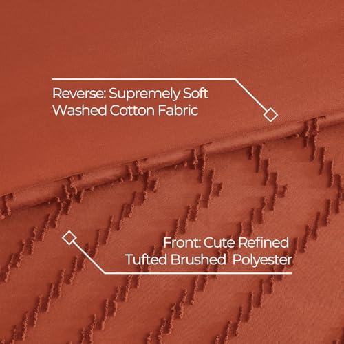 Litanika Super King Comforter Set with Sheets, 7 Pieces Boho Bed Set
