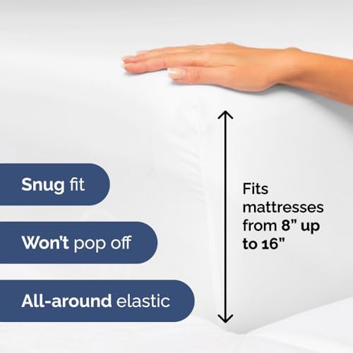 Twin Size 3 Piece Sheet Set - Ultra Soft & Cooling Sheets - Bright White