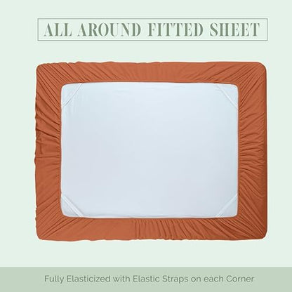 Elegant Comfort 1500 Premium Hotel Quality 18-24 Inches Deep - Extra Deep Pocket Single Fitted Sheet for High Mattress, Luxury and Softest, Smart Pocket - Wrinkle Free, King, Coral