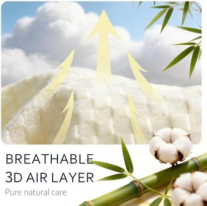 Waterproof Mattress Protector King, Organic Cotton, White