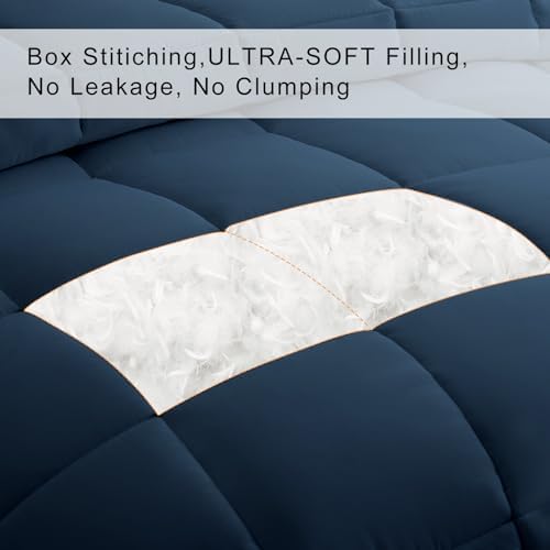 COHOME Oversized Queen Down Alternative Comforter - All-Season Duvet Insert