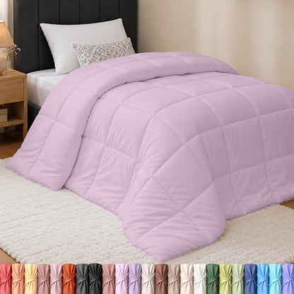 Utopia Bedding Twin Comforter, Duvet Insert, Lavender, 64 x 88 Inches