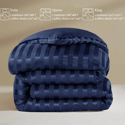 Whale Flotilla 3-Piece Reversible Silky Soft Breathable Queen Comforter Set