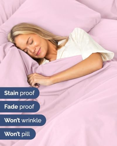 Extra Deep Flex Top Split Head King Sheet Set - 6pc Sheets - Light Pink