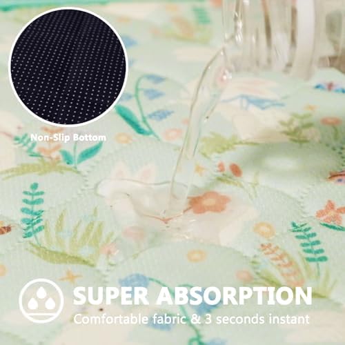 Guinea Pig Cage Liner, 59"x31" Bedding for C&C 2x4 Cage 2 Pack, Green