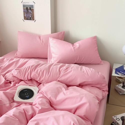 Queen Size Comforter Set 3 Piece, Pink, 90x90 inch