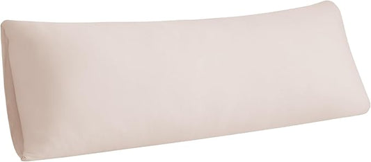 Stretchy Body Pillow Case Cover - Jersey Knit Long Pillowcase for Body Pillow, 1 Pack - Envelope Closure & Skin-Friendly, Soft and Breathable for Sleeping, 20"x54", Pink