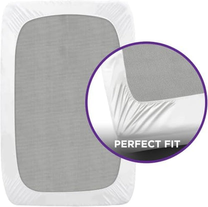 BLISSFORD Crib Plastic Mattress Protector, Heavy Duty Fitted Vinyl Cover