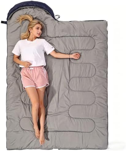 SWTMERRY Sleeping Bag 3 Seasons (Summer, Spring, Fall) Warm & Cool Weather - Lightweight,Waterproof Indoor & Outdoor Use for Kids, Teens & Adults for Hiking and Camping