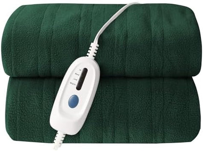 Electric Heated Blanket Full Size 72"x84", Grass Green