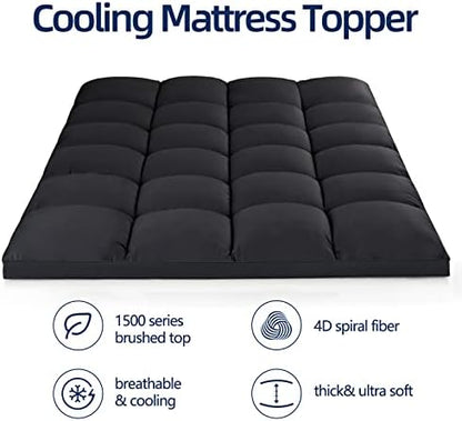 CHOPINMOON Twin Mattress Topper for Back Pain, Thick Mattress Pad Cover