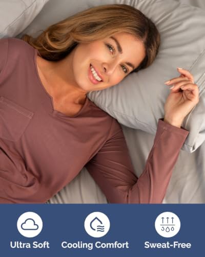 CGK Linens 2 Pack Extra Deep Queen Fitted Sheets - Light Grey