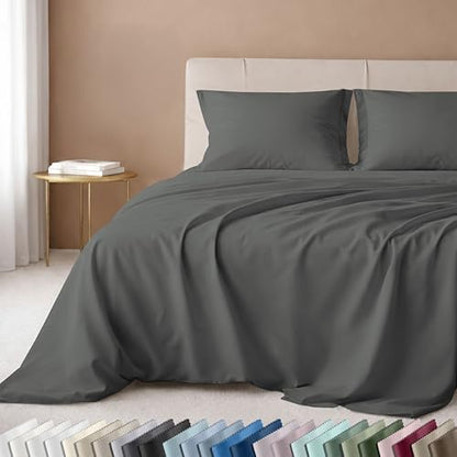 California Design Den Luxury 600 Thread Count Cotton Bed Sheets Queen Set