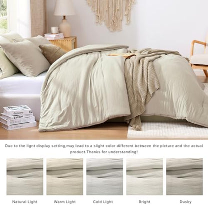 WRENSONGE Oversized King Comforter Set-3 Pieces Soft Comforter Size Bedding