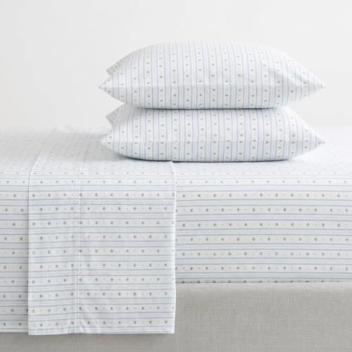 Martha Stewart - Twin Size Sheet Set with Fitted Sheet & Pillowcase