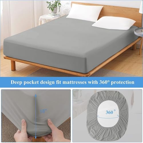 Softhour Full Mattress Protector Waterproof, 16 Inch Deep Pocket Fitted