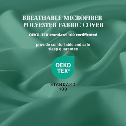 DOWNCOOL Comforters Oversize King Size,Sage Green Duvet Insert,Lightweight
