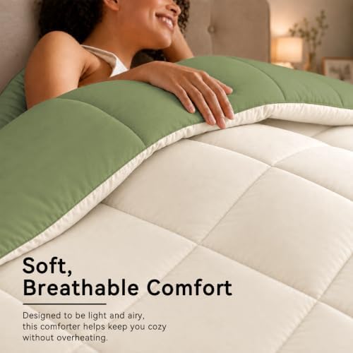 Anluoer Full Size Comforter Sets, 7 Piece Bed in a Bag Full Bedding Sets