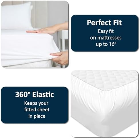 1 PC Top Split Queen Fitted Sheet for Adjustable beds, 34" Split, White