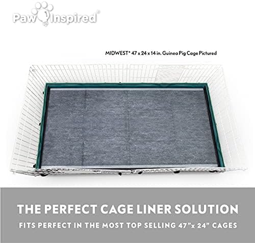 Paw Inspired Disposable Cage Liners, 47x26 Inch (Midwest), 8 Count