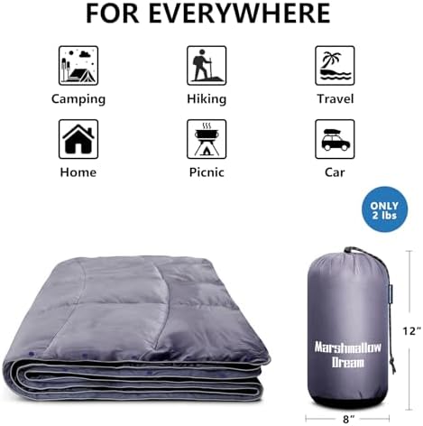 Camping Blanket Puffy Camp Blanket Large Outdoor Blanket