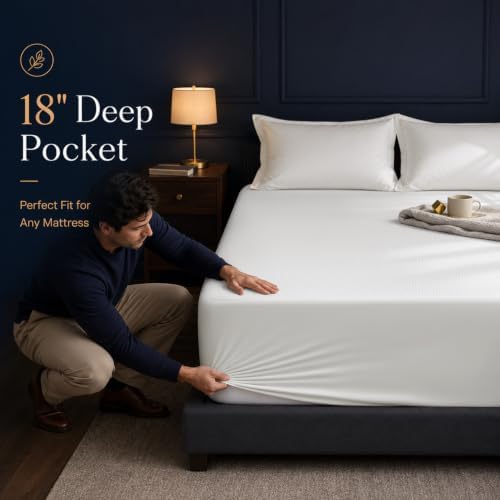 Queen Mattress Protector Tencel Luxury 100% Waterproof Mattress Cover