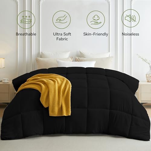 L LOVSOUL Cali King Comforter Down Alternative Duvet Insert, 108x98IN