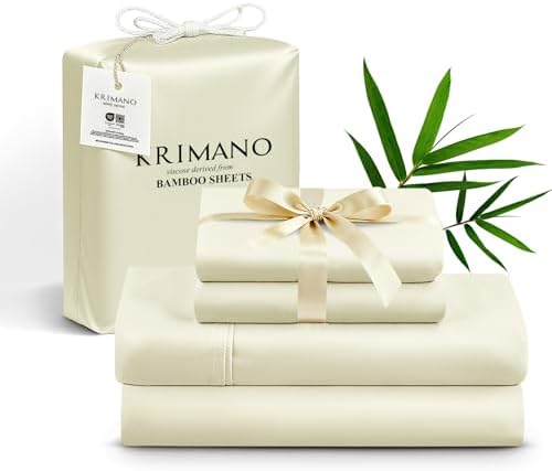 Bamboo Viscose Sheet Set Full Size, Cooling Sheets Bed Set 4pcs