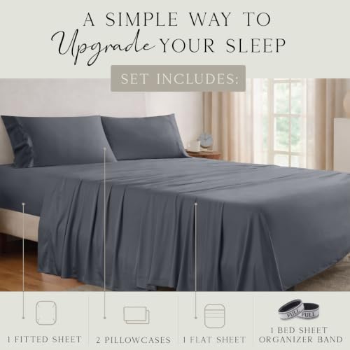 KARISSA MAE Luxury Bamboo Viscose Full Size Sheet Set