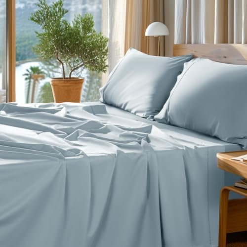SONORO KATE 1000 Series 100% Egyptian Cotton Queen Sheet Set,4 Pieces