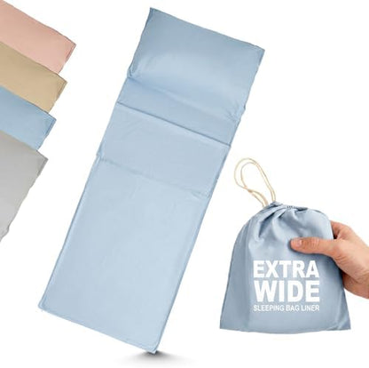 Sleeping Bag Liner,Extra Wide Travel Sheets for Hotel,3 Size