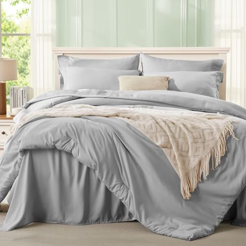 Anluoer Full Size Comforter Sets, 7 Piece Bed in a Bag Full Bedding Sets