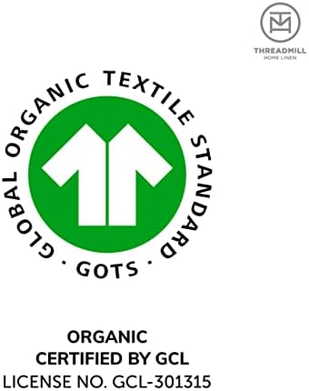 Threadmill Organic Pillow Cases King Size Set of 2 | GOTS Organic Certified | Soft, Breathable Luxury Cotton Sheets Perfect for Home, Hotel & Hospital Use | Lilac