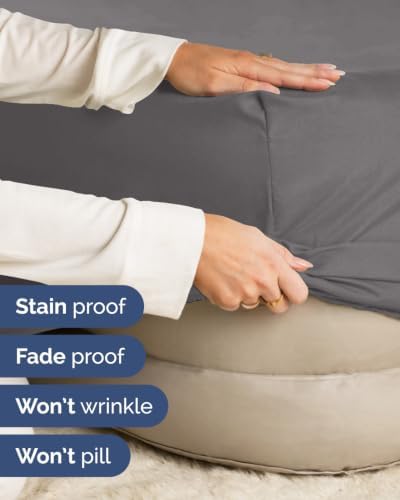 CGK Linens 2 Pack Extra Deep Full Fitted Sheets - Dark Grey