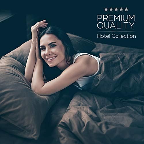 Mueller Luxury 6 PC Full Size Bed Sheets, Super Soft 1800, Deep Pocket up to 16" Full Size Sheets, Transfers Heat, Breathes Better, Hypoallergenic, Wrinkle-Resistant, Oeko-TEX, Dark Grey