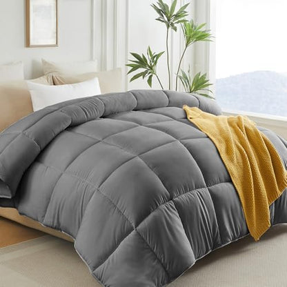 L LOVSOUL King Comforter Down Alternative Duvet Insert,106x90IN