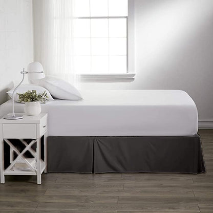 Super Soft 800-TC Split Corners Full Size Bed Skirt - 54x75+16-Inch Tailored Drop Easy Fit - Bed Skirt for Full Beds - Center & Corner Pleats Wrinkle & Fade Resistance