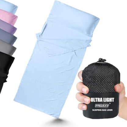 Frelaxy Ultralight Sleeping Bag Liner, Compact Travel Sheet, 3 Sizes