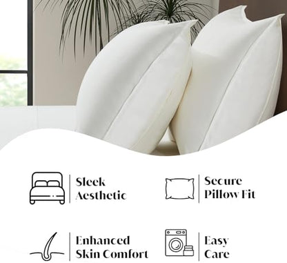 |Twin XL Size Sheet Set | Organically Grown | Ultra Soft & Cooling |100% Viscose | 17" Deep Pocket [Ivory]