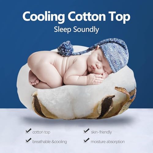 COONP King Mattress Topper, Cotton Extra Thick Pillow Top Mattress Pad