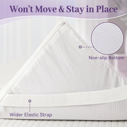 SINWEEK 2 Inch Gel Memory Foam Mattress Topper Twin Size, Ventilated High Density Pad for Back Pain, Bed Topper with Removable Soft Cover, CertiPUR-US Certified